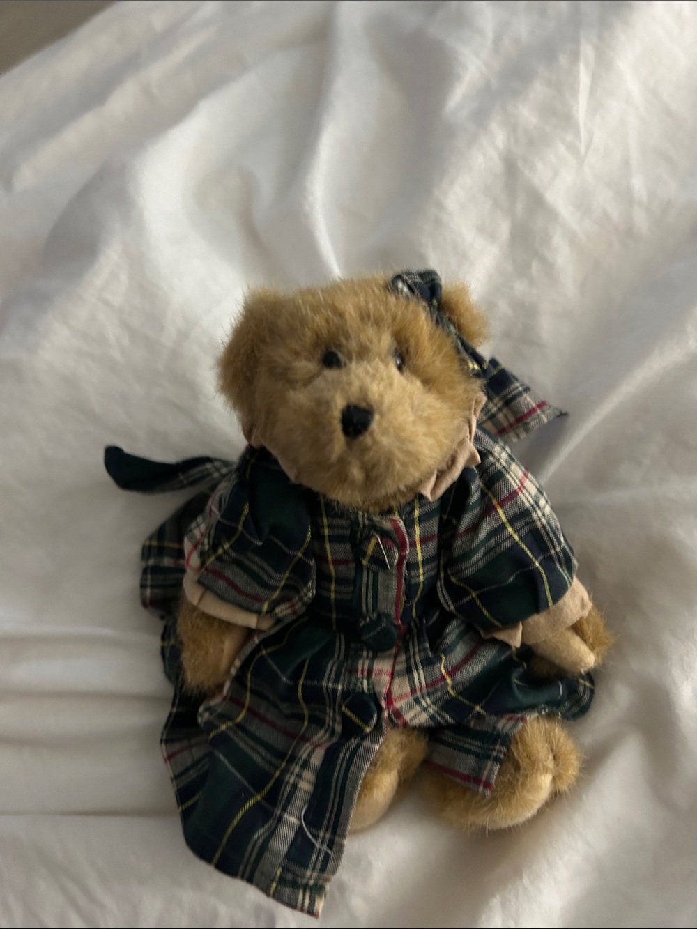 Plaid Dress Teddy Bear Plush - Green & Tan
Boyd bear